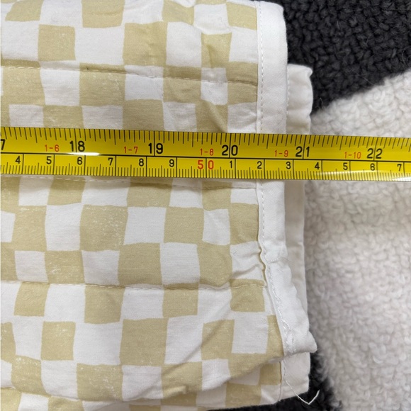 Universal Thread Cream & White Checkerboard Zip Cardigan Jacket - Picture 9 of 9